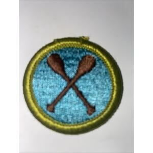 BSA Canoeing Merit Badge Patch Boy Scouts Vintage Early 2000’s